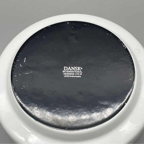 Dansk Enamelware Fondue Pot Saucepan White Teak Handle - Picture 7 of 12